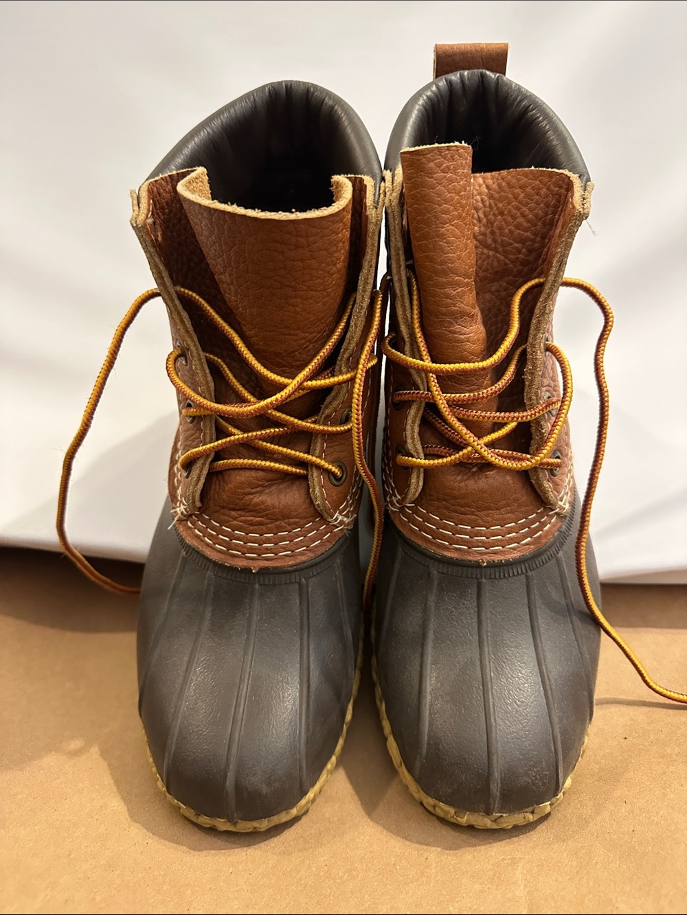 L.L Bean lace up rain boots